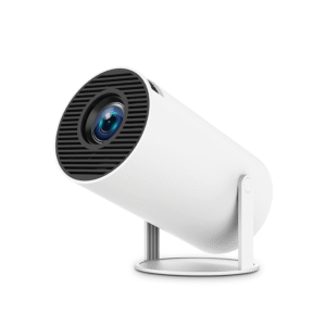 Proyector Inalámbrico Blanco 1080P: 270 ° LED ajustable